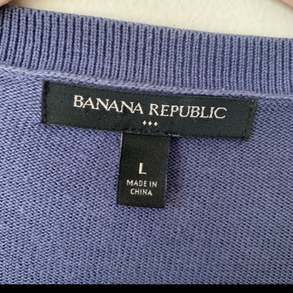 Banana Republic Blue Cardigan Large - Picture 3 of 3